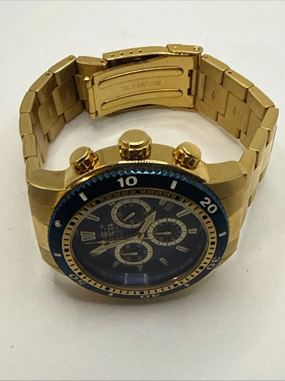 The Invicta Men's 1205 Specialty Quartz Chronograph Dial Watch New Battery!!